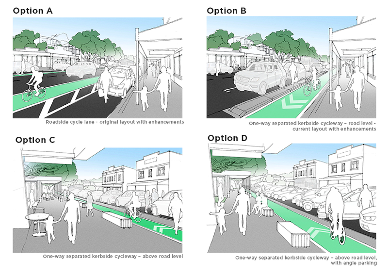 Cycleway Design Options